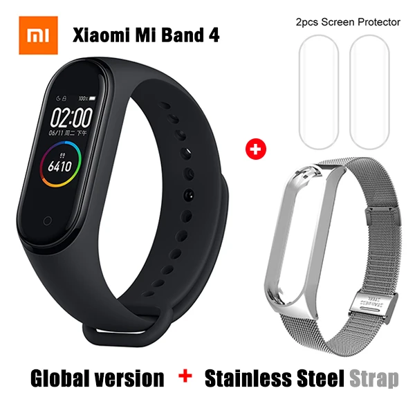 Xiaomi mi Band 4 глобальная версия с NFC новейший смарт-браслет Xiao mi Band 4 сердечного ритма фитнес цветной экран - Цвет: 17