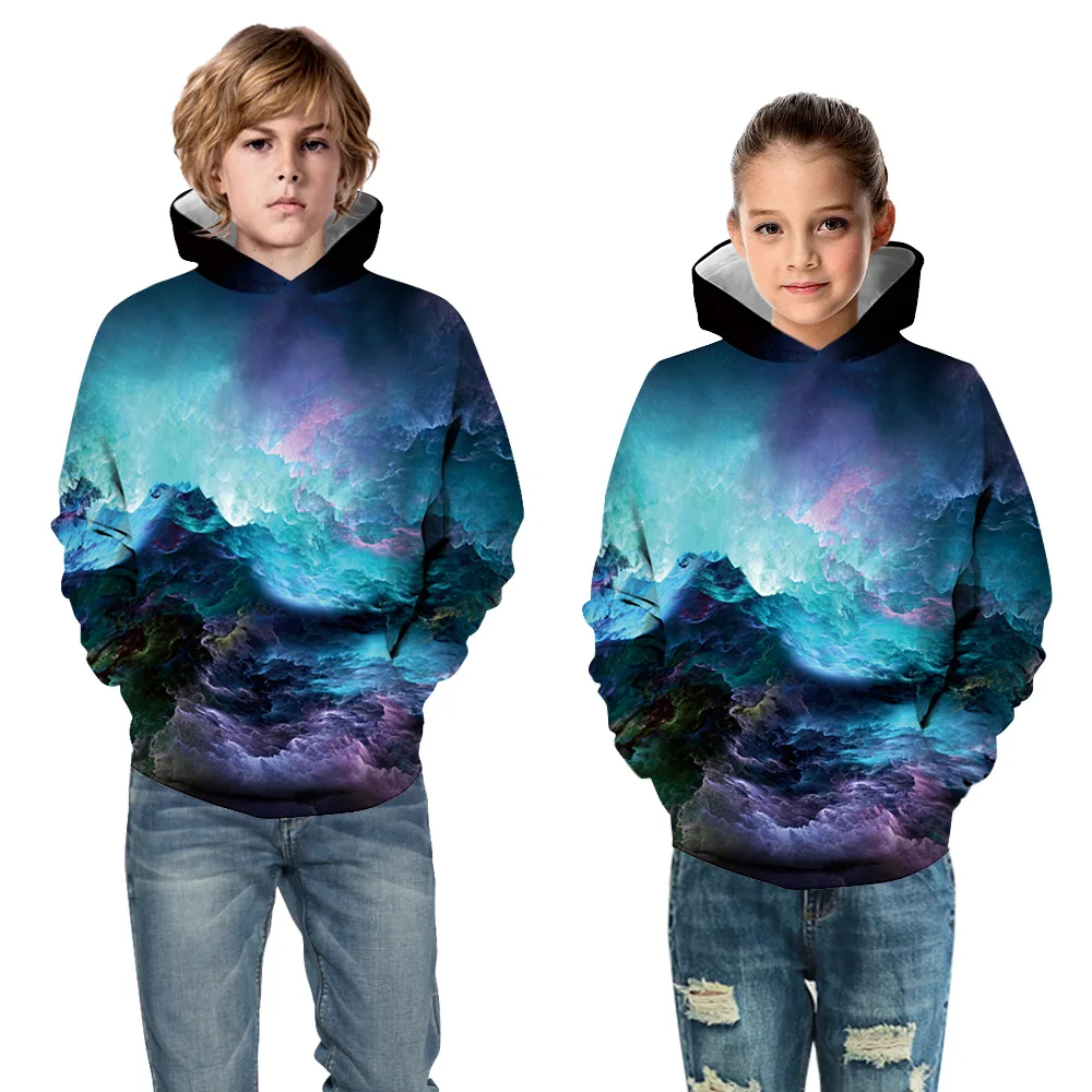 

Family Clothing 3D Digital Matching Outfit Hooded Sweatshirt Autumn Baseball Couples Matching Clothing Mommy and Me Clothes