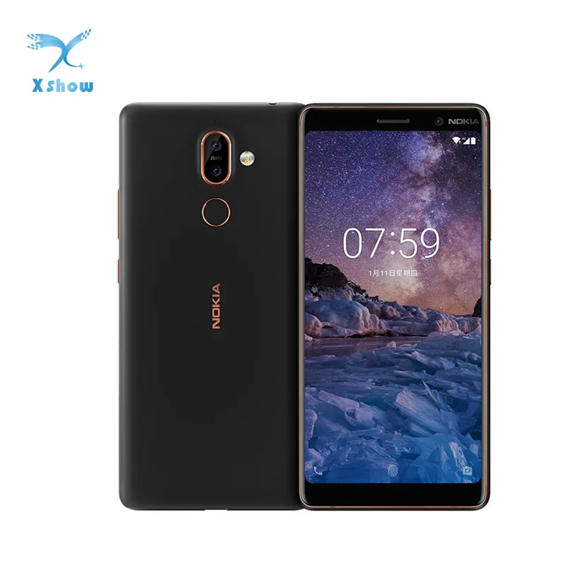 Смартфон Nokia 7 Plus NFC 4 Гб + 64 ГБ 6 0 дюйма 3800 мАч Snapdragon 660 фронтальная камера 16 МП задняя