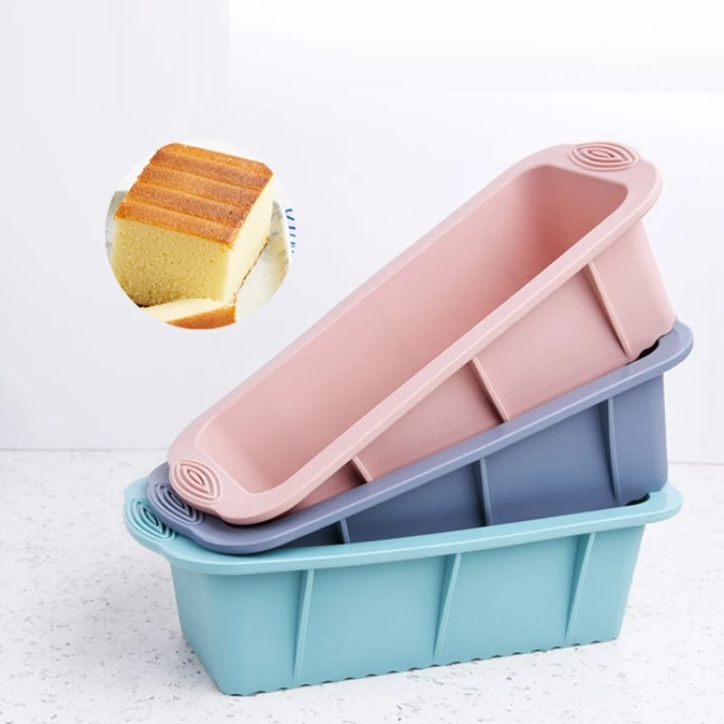 

3 PCS Silicone Cheese Plate Square Cake Mould Rectangular Candy Toast Mould DIY Kitchen Baking Pan Tray Baking Supplies