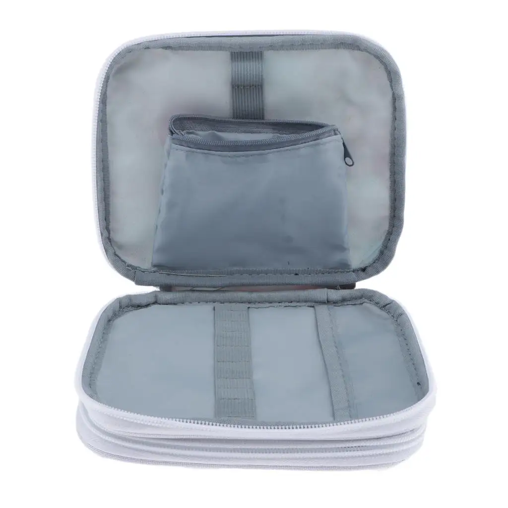 

Крючок-органайзер для вязания, сумка на молнии с сетчатыми карманами для вязания