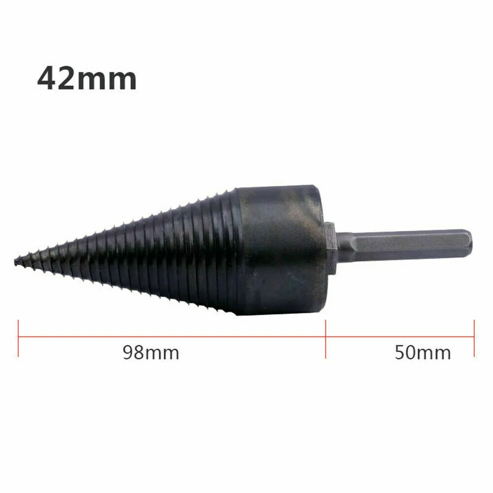 

High-carbon Steel Firewood Drill Hex Shank Wood Splitter parts Sharp head