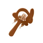 1 шт., деревянная погремушка-животное из бука