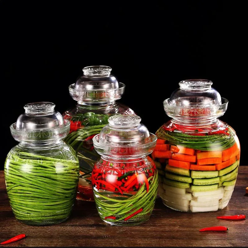 

Thicken Glass Pickle Jars Night Stain Pickled Vegetables Container Pickling Cabbage Radish Pickle Bottle Kitchen Pickle Jar Gift