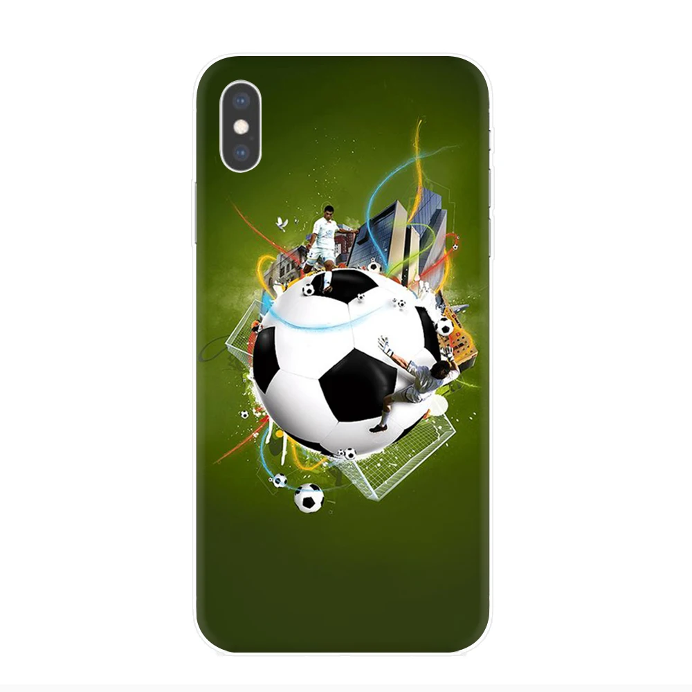 Жесткий чехол для телефона с изображением футбольного мяча iphone 5 5s SE 2020 5C 6 6s 7 8 Plus X