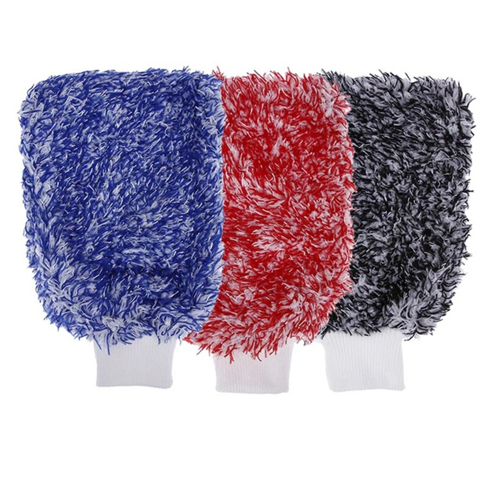 

Microfiber Car Wash Gloves Soft Absorbancy Glove Ultra Soft Easy To Dry Auto Detailing Wash Mitt Cloth High Density Car Cleaning