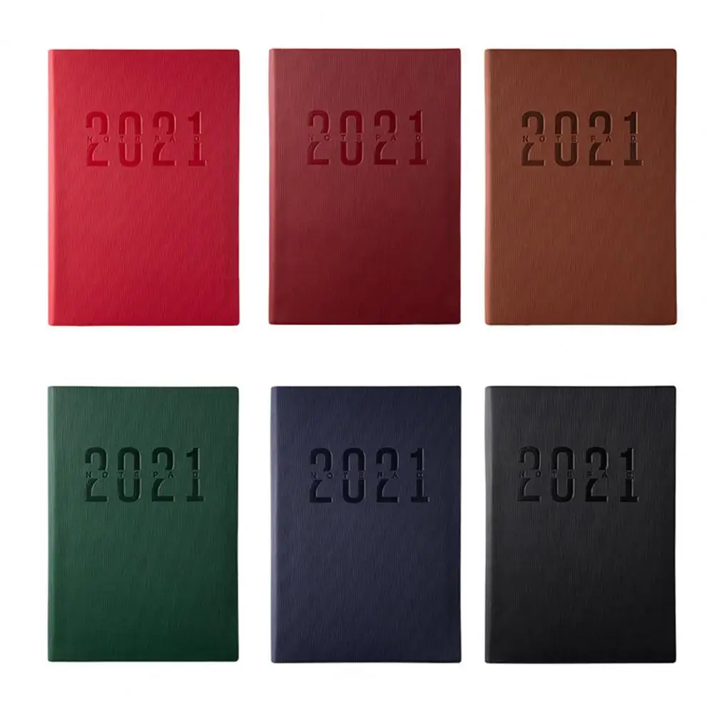 

2021 New 365 Days Striped Cover Eco-Friendly Paper Notebook Portable Travelling Journal Diary Book for School Office Stationry