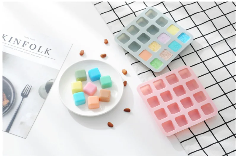 

15/16 Silicone Mini Chocolate Block Bar Mould Mold Ice Tray Cake Decorating Baking Jelly Candy Tool DIY Molds Kitchen