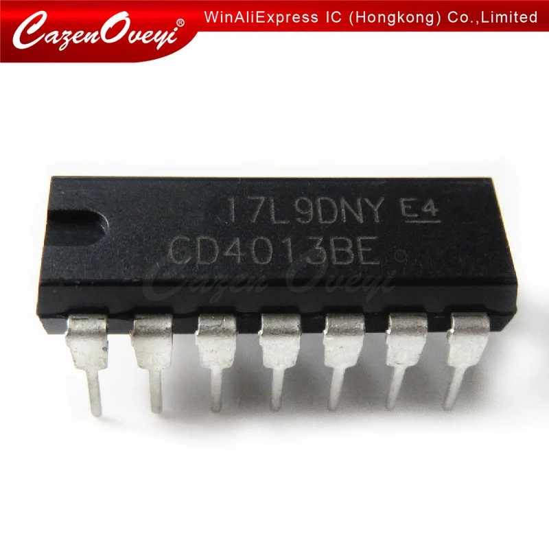 10 шт./лот CD4013BE CD4013BP CD4013 HCF4013 HEF4013 линия от D типа флип DIP 14 новый оригинальный в