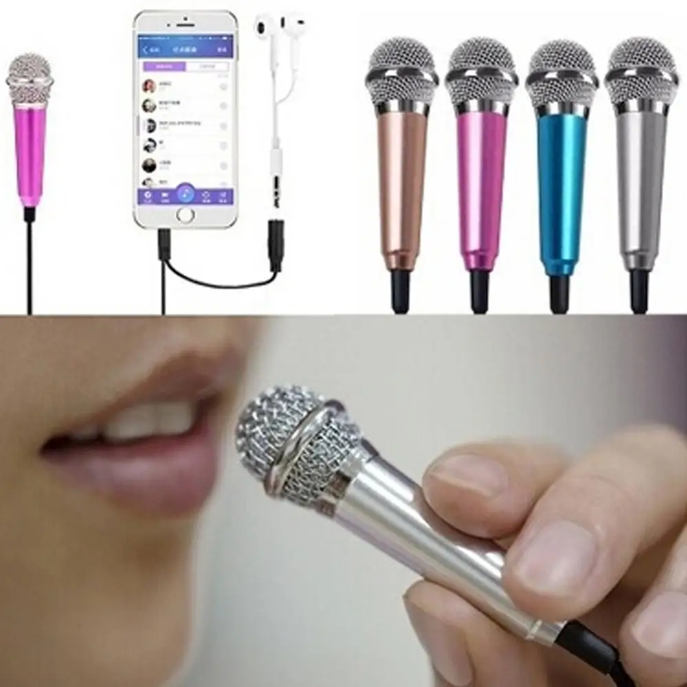 Портативный мини стерео студия Мобильный телефон микрофон мобильное