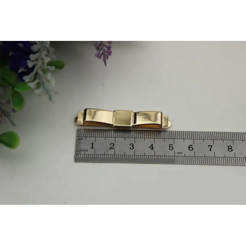 Meetee 4 шт. 50 мм металлический бант пряжка золотой сделай сам сумка для обуви багажа