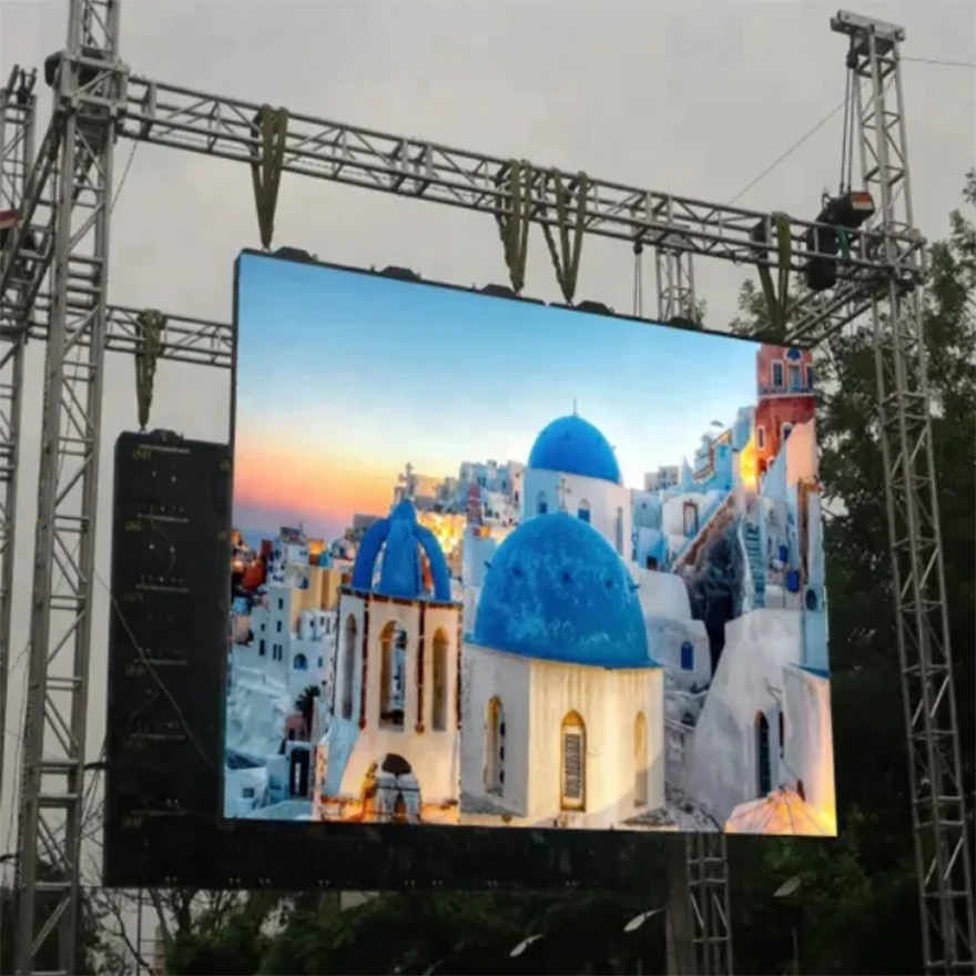 128*128 пикселей P3.91 наружный светодиодный дисплей 500 × мм литьевая алюминиевая