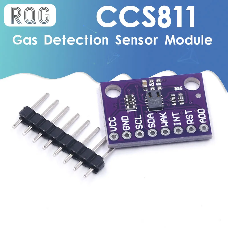 Датчик обнаружения углекислого газа CCS811 CO2 eCO2 TVOC качества воздуха с выходной