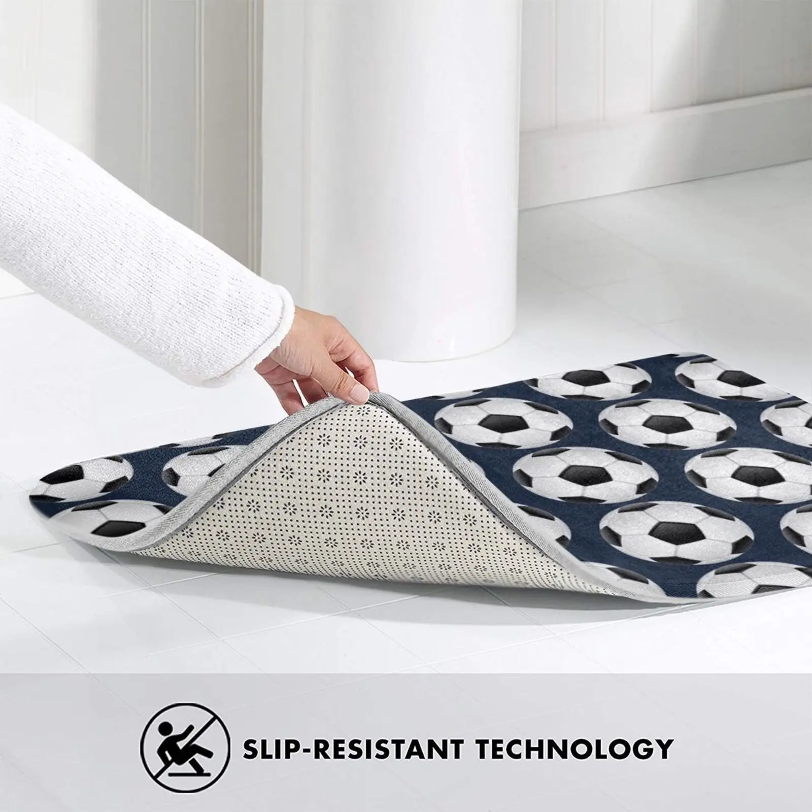 Ретро коврик для футбола Противоскользящий напольные коврики спальни мячей