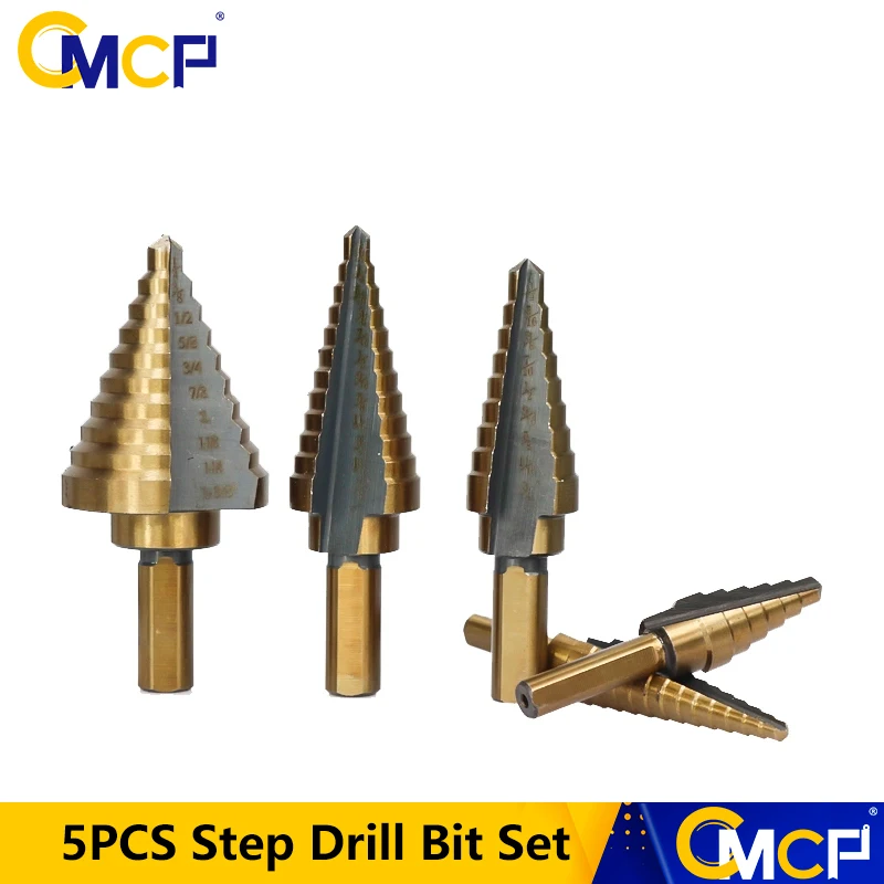 5 шт. набор ступенчатых Сверл из быстрорежущей стали с кобальтом несколько