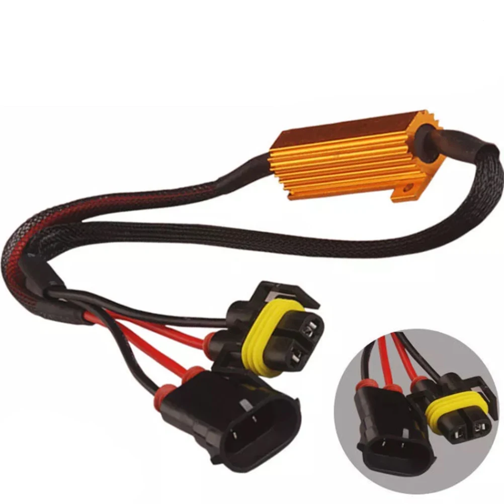 2Pc Resistors Adaptor Anti Hyper Blinker Error Canceller Light Warning Flash Adapter Car LED Decoder for Brake Bulbs | Автомобили и