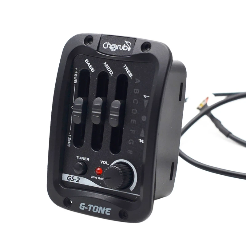 

Качественная Вертикальная Акустическая гитара Cherub, система предварительного усиления эквалайзера, трехполосный встросветодиодный хромат...