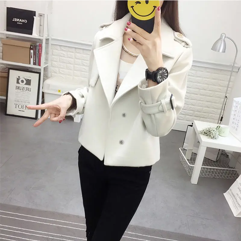 

Jacket Women 2021 Spring Autumn New Women's Woolen Short Coat Women Clothings coat women coats