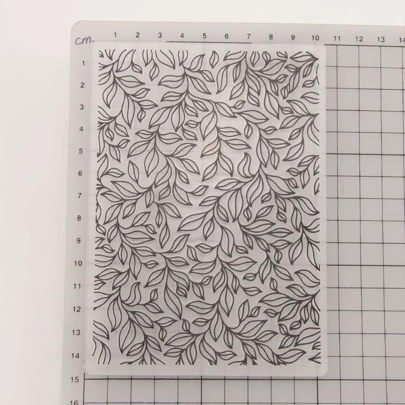 Тиснение папка листья фон Скрапбукинг пластиковые Embosser папки для изготовления