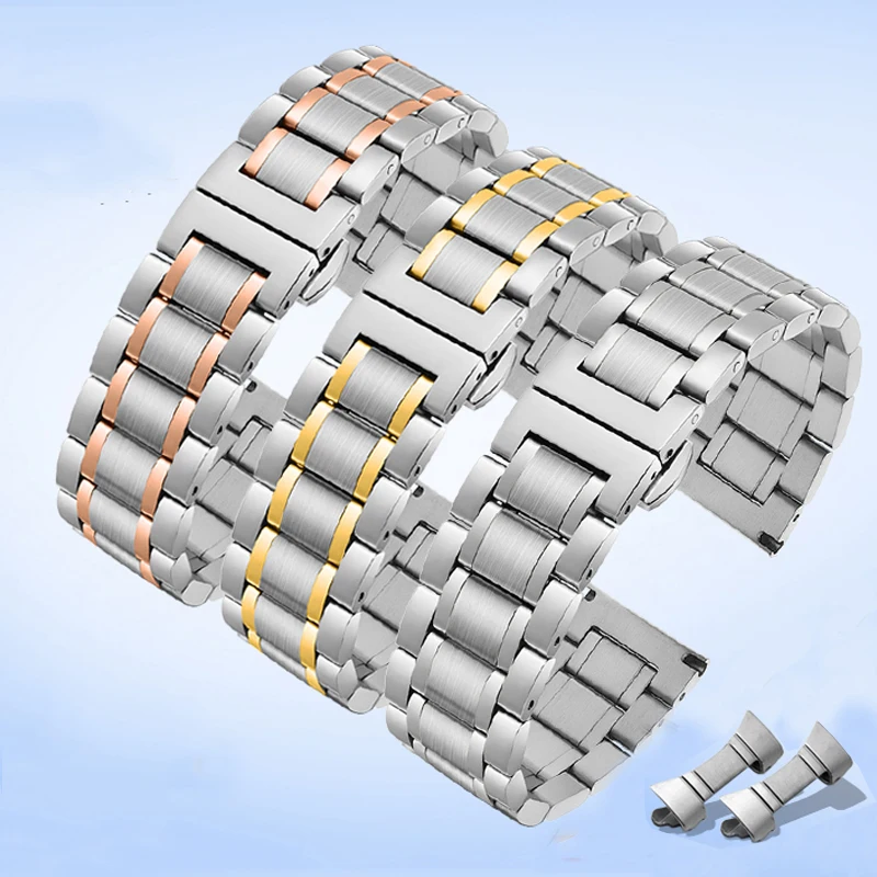 Ремешок из нержавеющей стали 316L подходит для часов Tissot 1853 couturier T035 Longines Omega с