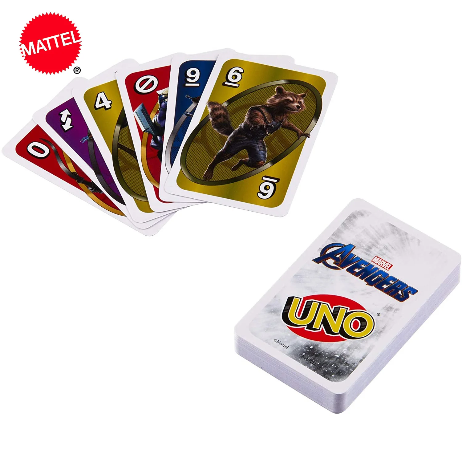 Mattel Uno: мстители настольные игры Uno забавные покерные игральные карты Подарочная