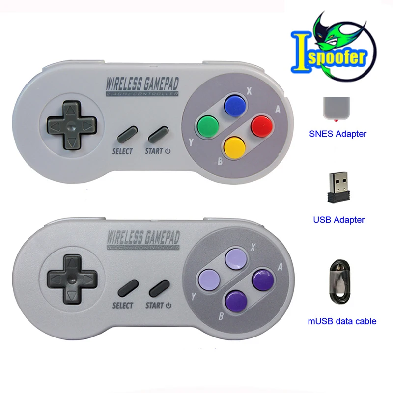 Беспроводные геймпады 2 4 ГГц джойстик контроллер для SNES Super Nintendo Classic MINI пульт