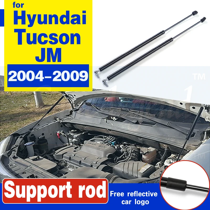 

For Hyundai Tucson JM 2004-2009 Car Refit Front Bonnet Cover Lifting Support Spring Gas Shock Strut bars Hydraulic rod Styling