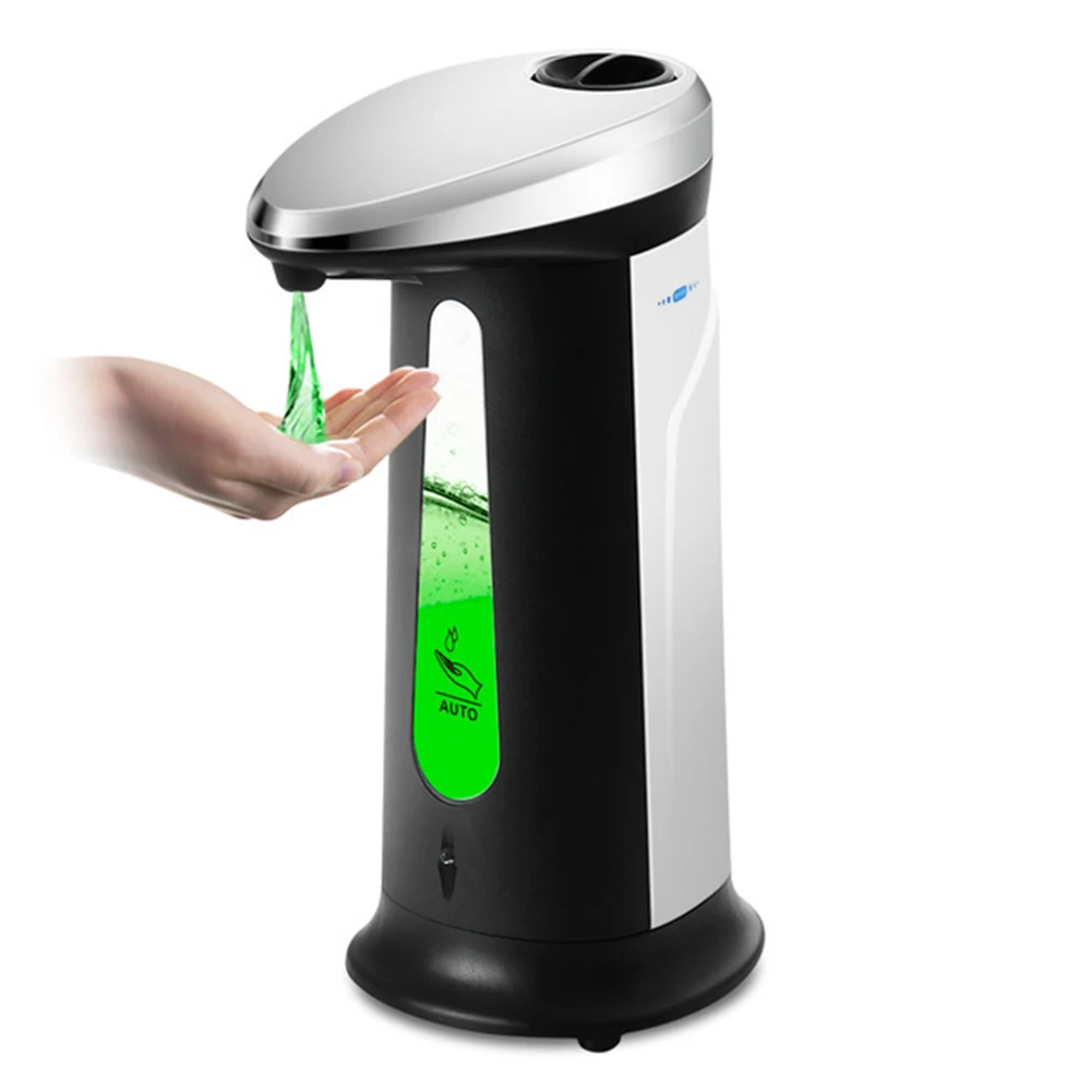 

400Ml Liquid Soap Dispense Battery Operated Electric Automatic Intelligent Sensor Induction Touchless Hand Washing Dispensers