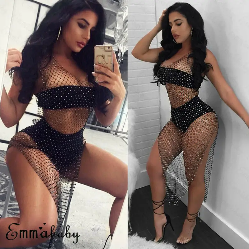 Женское кружевное бикини с оборками покрывающее купальник пляжное платье