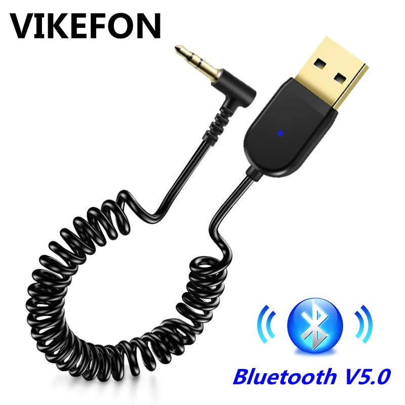 Адаптер VIKEFON USB Bluetooth для автомобиля 3 5 мм разъем Aux стерео 0 приемник динамик аудио