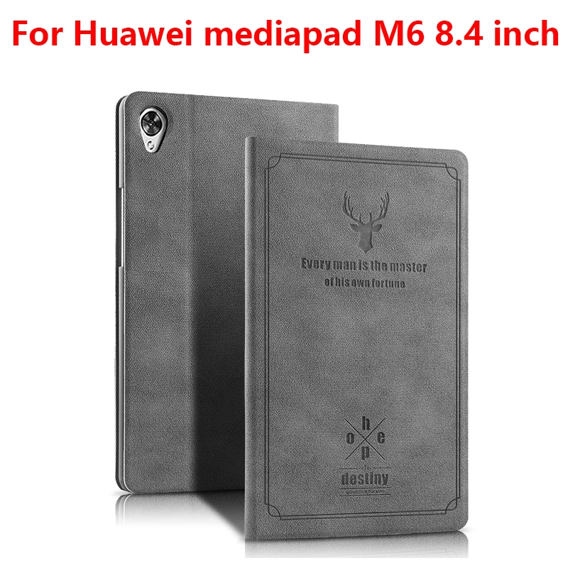 Чехол для huawei mediapad M6 8,4 дюймов VRD-AL09 VRD-W09 Стенд чехол для huawei mediapad M6 10," PRO SCM-AL09/W09 планшет - Цвет: gary for M6 8.4