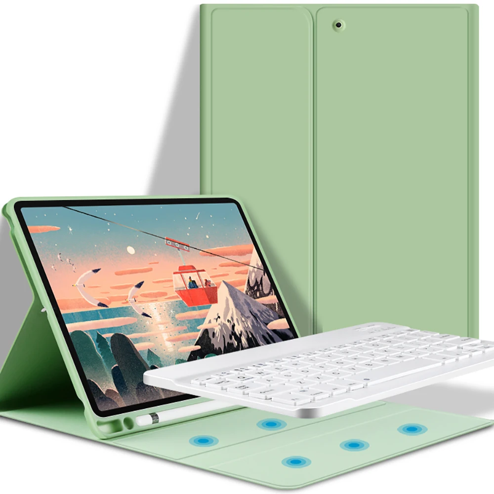 Чехол для Apple iPad Pro 11 дюймов с клавиатурой 2020 2018 держателем карандашей из