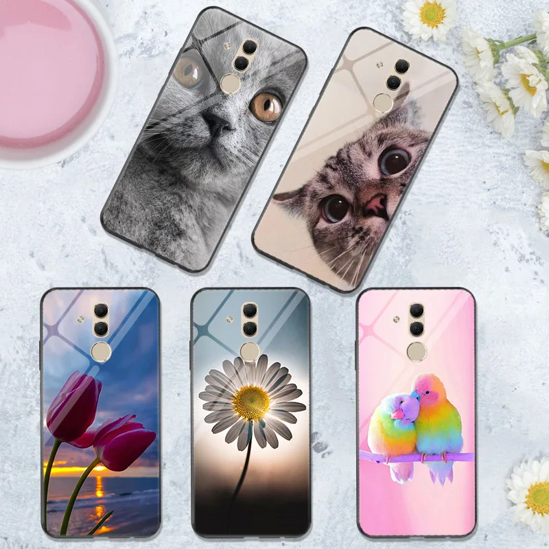 PC + TPU для huawei mate 20 Pro Чехол Y7 2019 Y6 Y5 Prime 2018 Lite милый мультяшный чехол 10 Nova 3 2i 4e Capa |