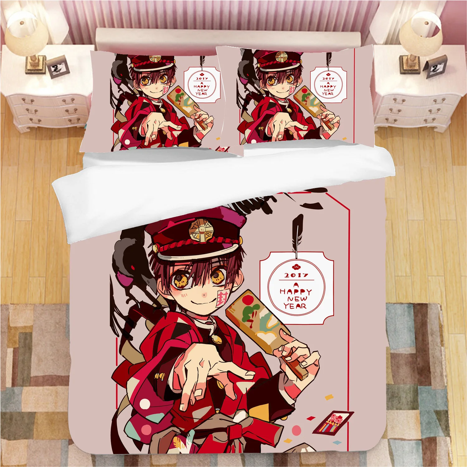 

Toilet-Bound Hanako-kun 3d Printed Bedding Cover Bedding Set Duvet Cover Cartoon Giant Comforter Bed Linen Bed Set (NO Sheet)