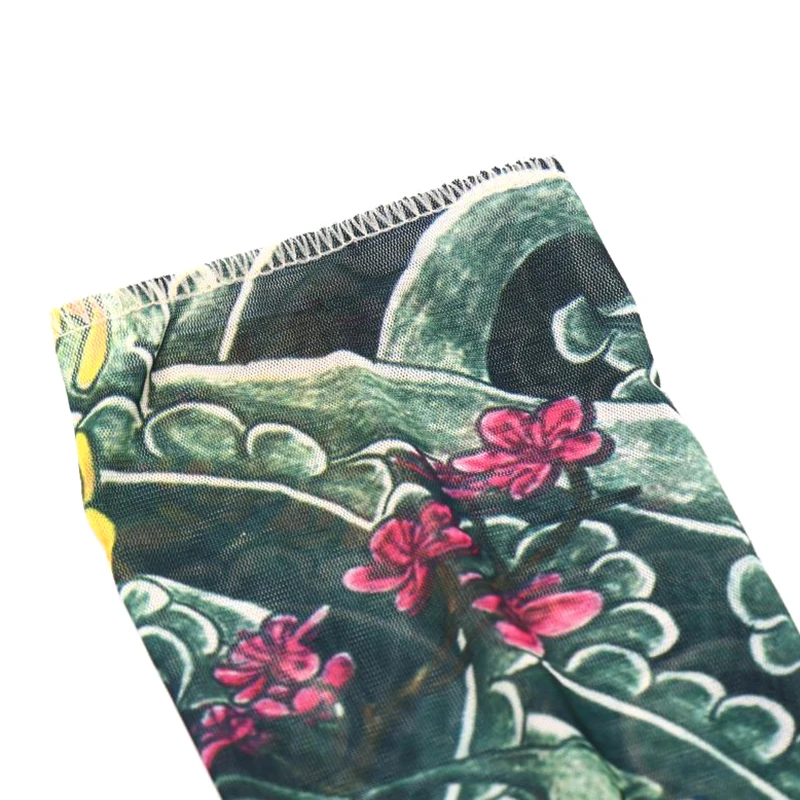 

1PC Fashion Fake Tattoo Arm Warmers Cycling Sleeves Nylon Men Women Kid UV Sun Protection Outdoor Driving Arm Sleeves