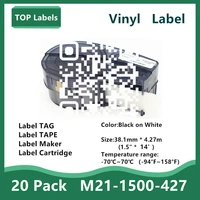 20 pk replacement label m21 1500 427 labels tape for bmp21 plus bmp21 lab printer control panelselectrical panelsdatacom tag
