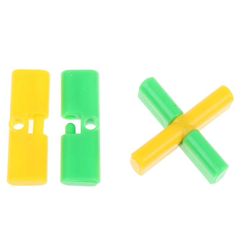 

2 set Cross Lock Magic Tricks Magical Cross Interesting Lock Automatically Unlock Close-Up Stage Performance Toy