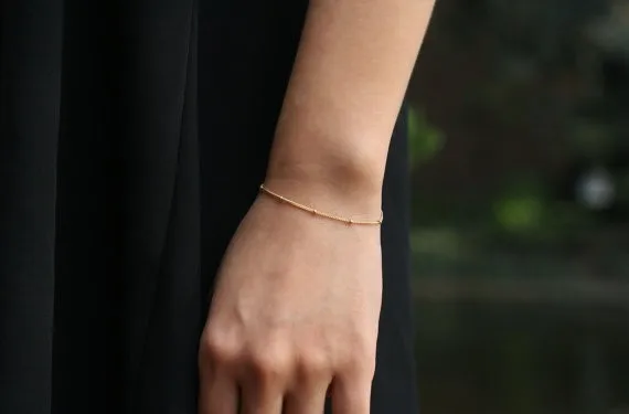 2019 Лидер продаж 1 шт. простой золотистый изысканный медный браслет из бисера