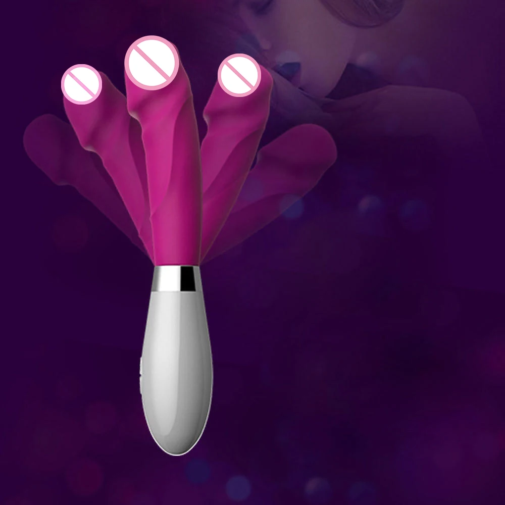 Имитация точки G фаллоимитатор вибратор для женщин двойная вибрация Силиконовый