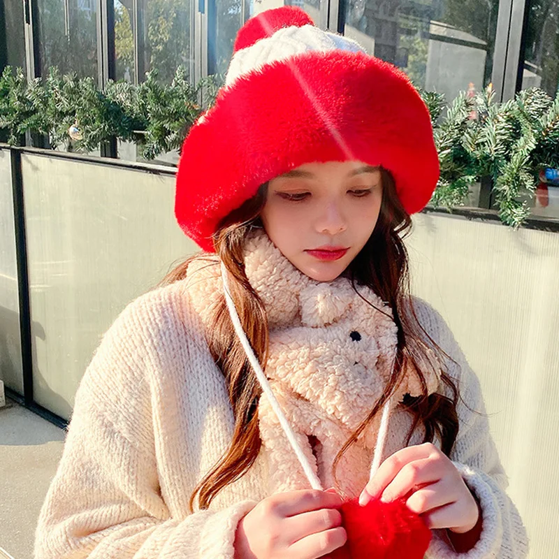 Пуловер и шапка женский х/б кашемировый пуловер из трех шерстяных шариков милый