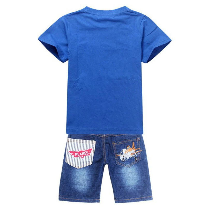 Детский хлопковый костюм из футболки и джинсов на возраст 2-8 лет |