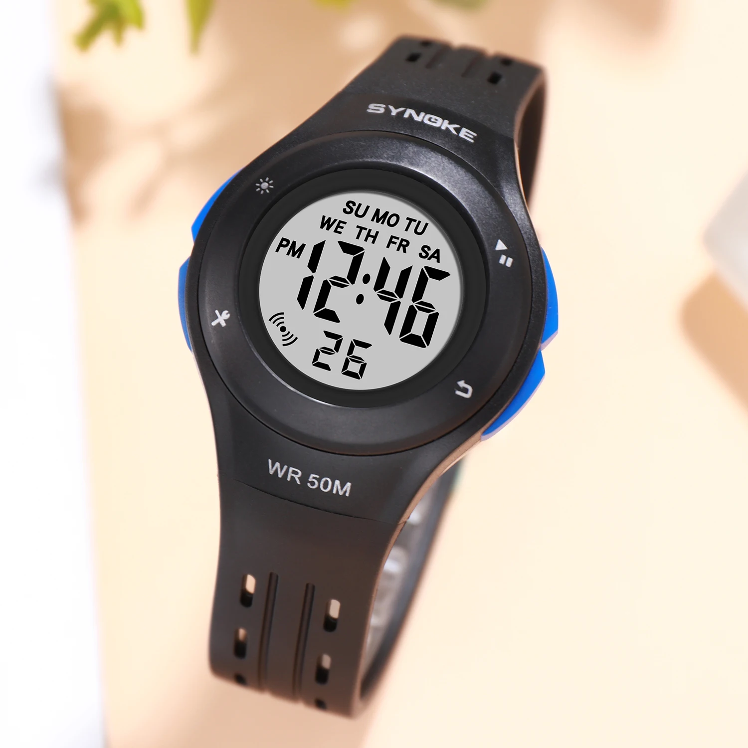 Часы наручные SYNOKE для мальчиков и девочек спортивные светодиодные цифровые