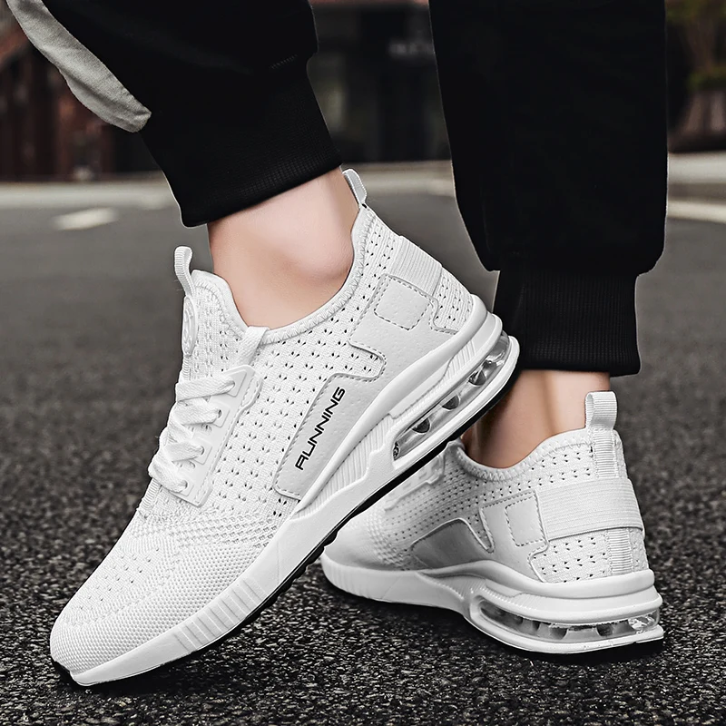 Men Running Shoes Womens LightWeight Breathable Shoes Couple Air Cushion Sneakers Comfortable Sports Fashion Shoes Pink