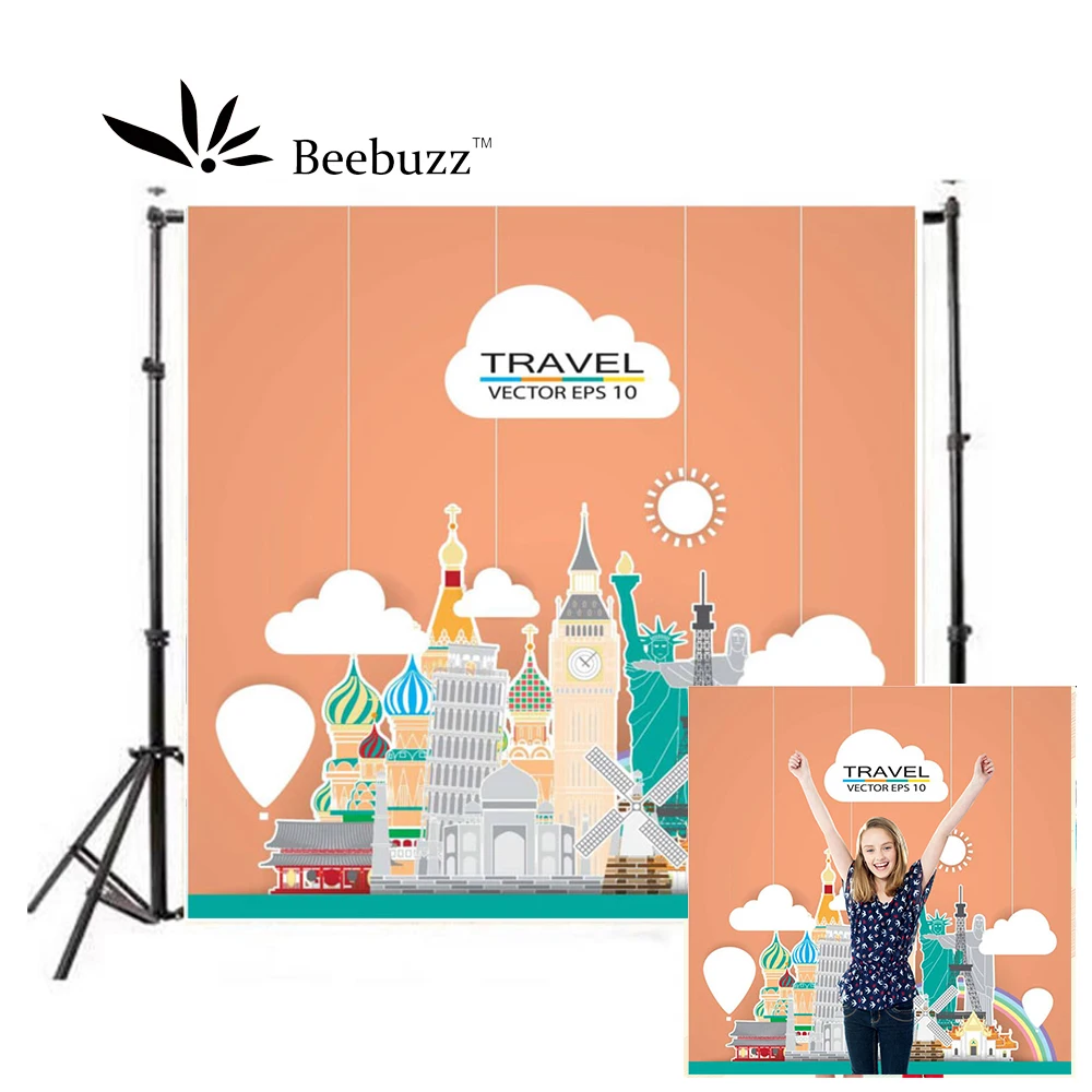 World Attractions Travel Photography Backdrops Universal Photo Background Studio | Электроника