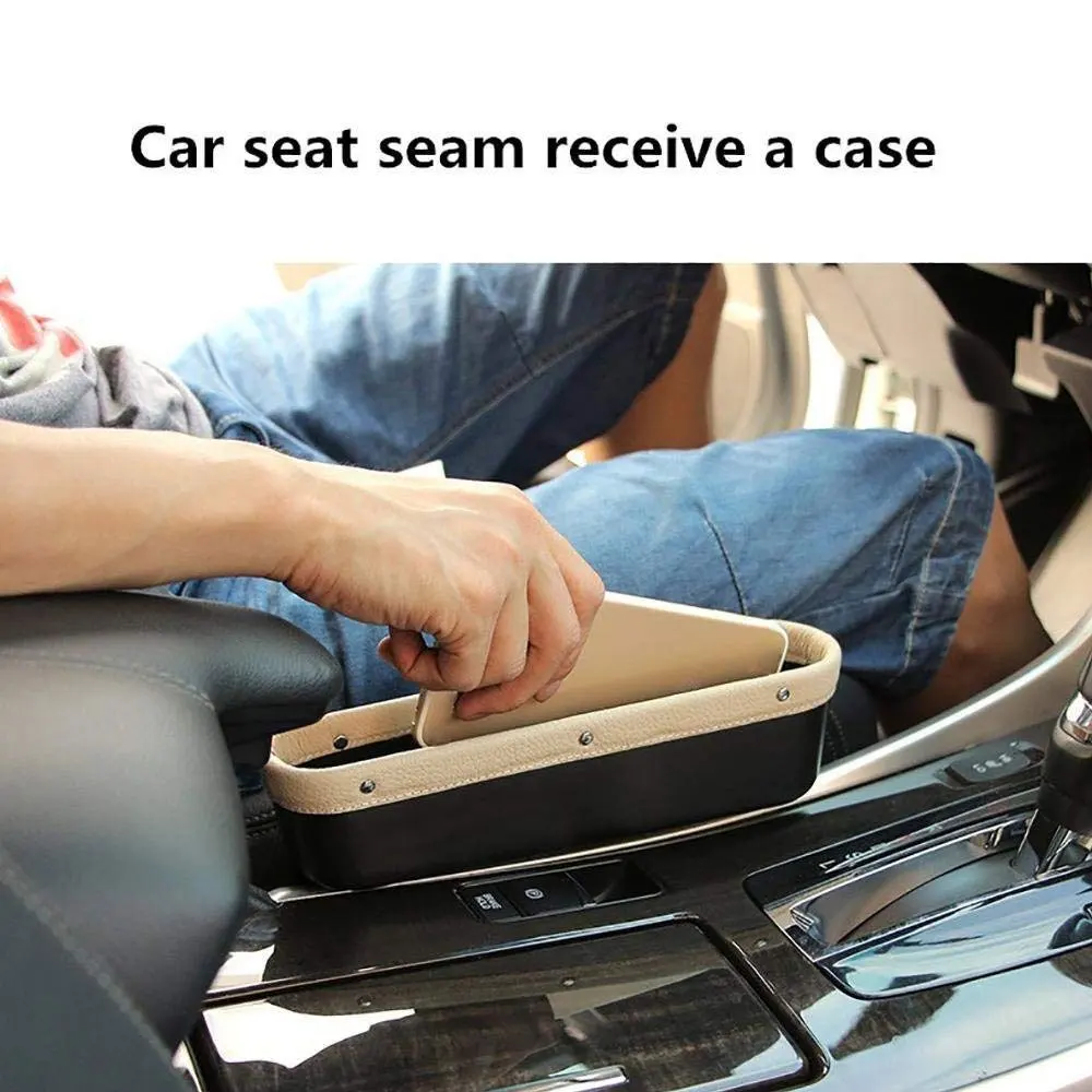 1 шт. кожаный ящик для хранения сидений автомобиля автомобильный органайзер