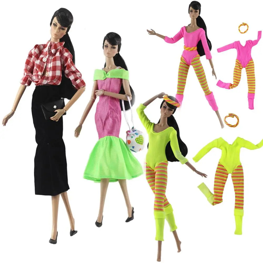 Ручная работа 1/6 модный наряд пальто платье повседневная одежда спортивная