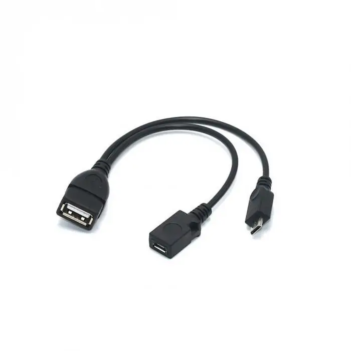 Etmakit 2 в 1 OTG Micro USB хост Мощность Y сплиттер USB адаптер к Micro 5 Pin Мужской Женский кабель для samsung/huawei