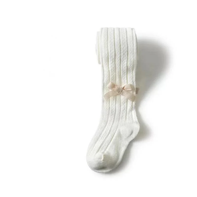 

Fashion Kid Kniting Girls Leggings Elastic Princess Bow Knot Beads Leggins For Baby Girls Children Clothing 6M-6Y