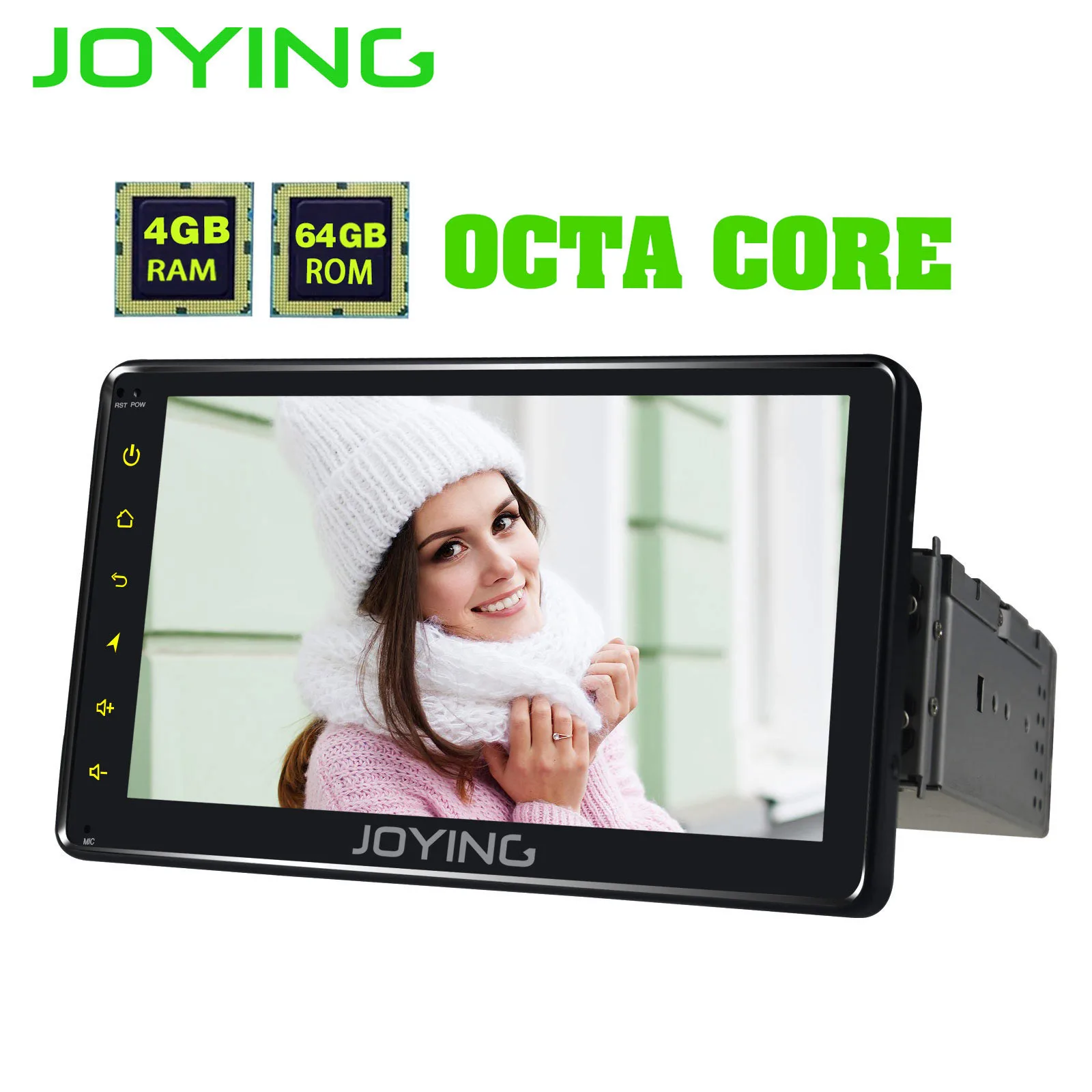 JOYING 8 CORE 4G Оперативная память Android 8,1 автомобильный радиоприемник 1 din 7/8/9/10,1 дюймов автомобильный стерео Экран 64G Встроенная память gps навигации головное устройство WI-FI Carplay