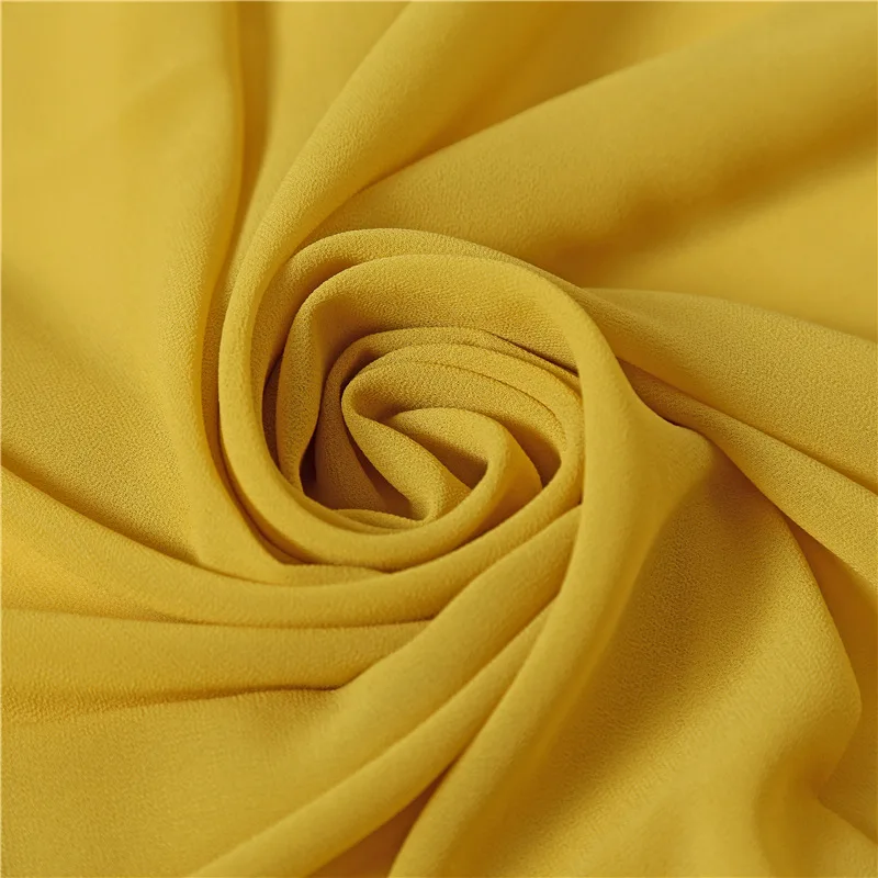 Роскошные хиджаб шарф женский шифон шелковые шарфы длинные тюрбан все-матч